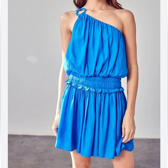 NWOT DO+BE Royal Blue Mini Dress Size M - Picture 3 of 12